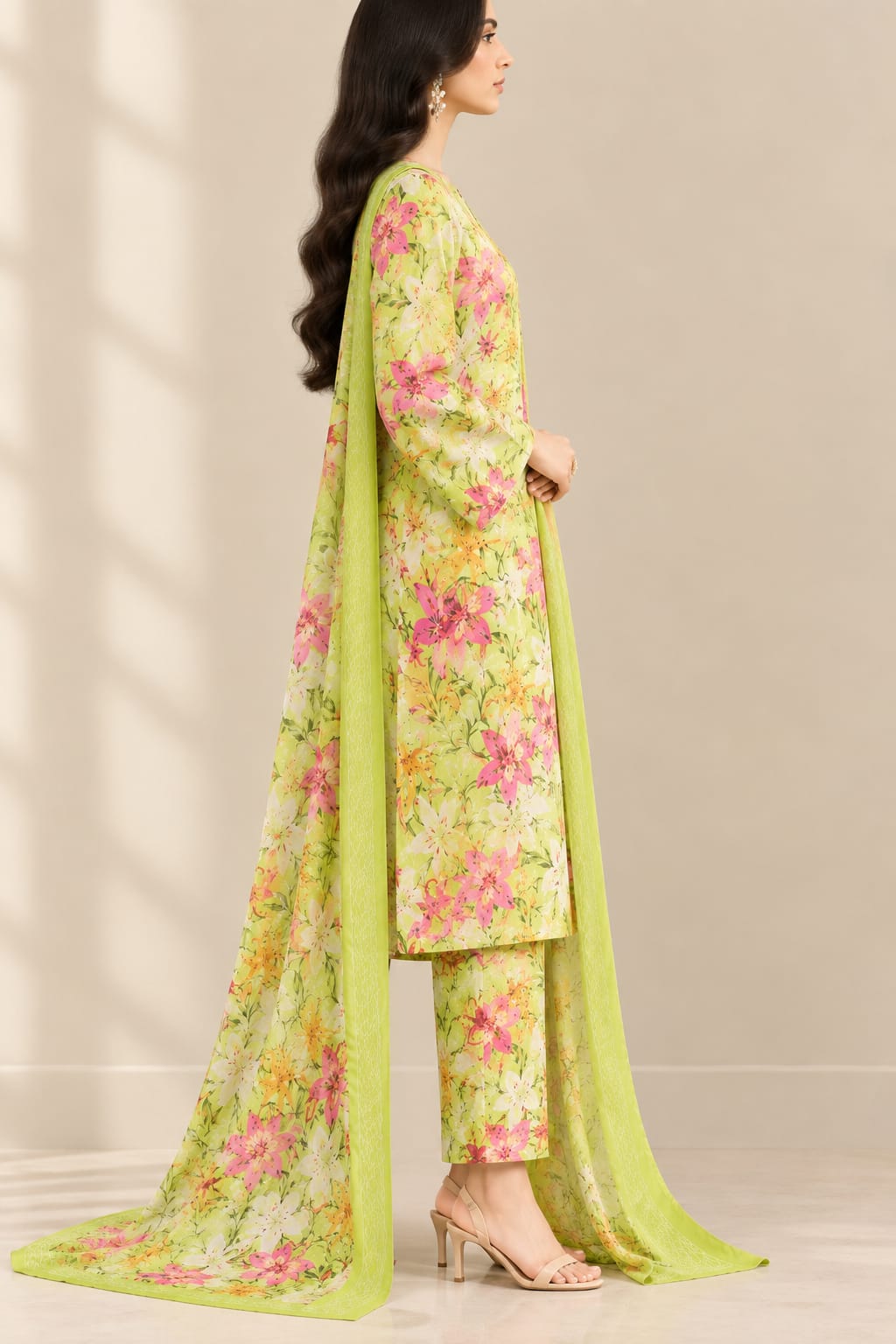 3 piece Swiss Lawn Unstitched Suit