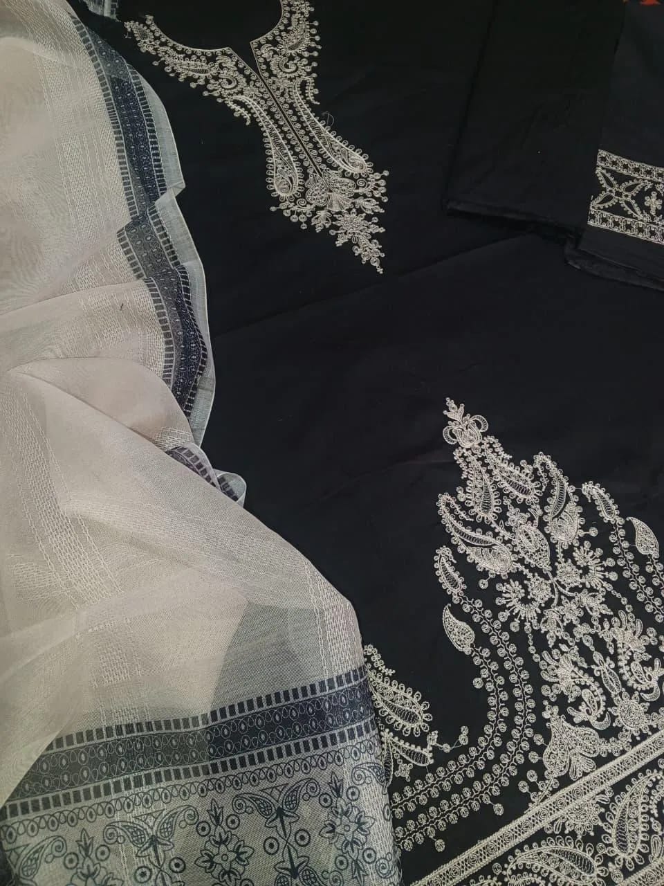 3 piece Swiss Lawn Unstitched Suit