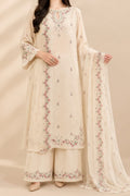Women's Stitched Cotton Suit With Embroidery 3 pcs set