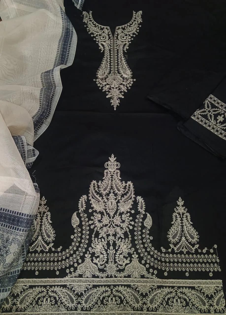 3 piece Swiss Lawn Unstitched Suit