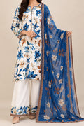 Digital Printed 3 piece Swiss Lawn Suit