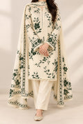 3 pcs Women's Unstitched Pinted Suit