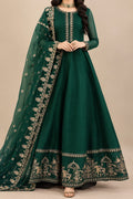 Border Shahi Embroidery Green 3pcs Set