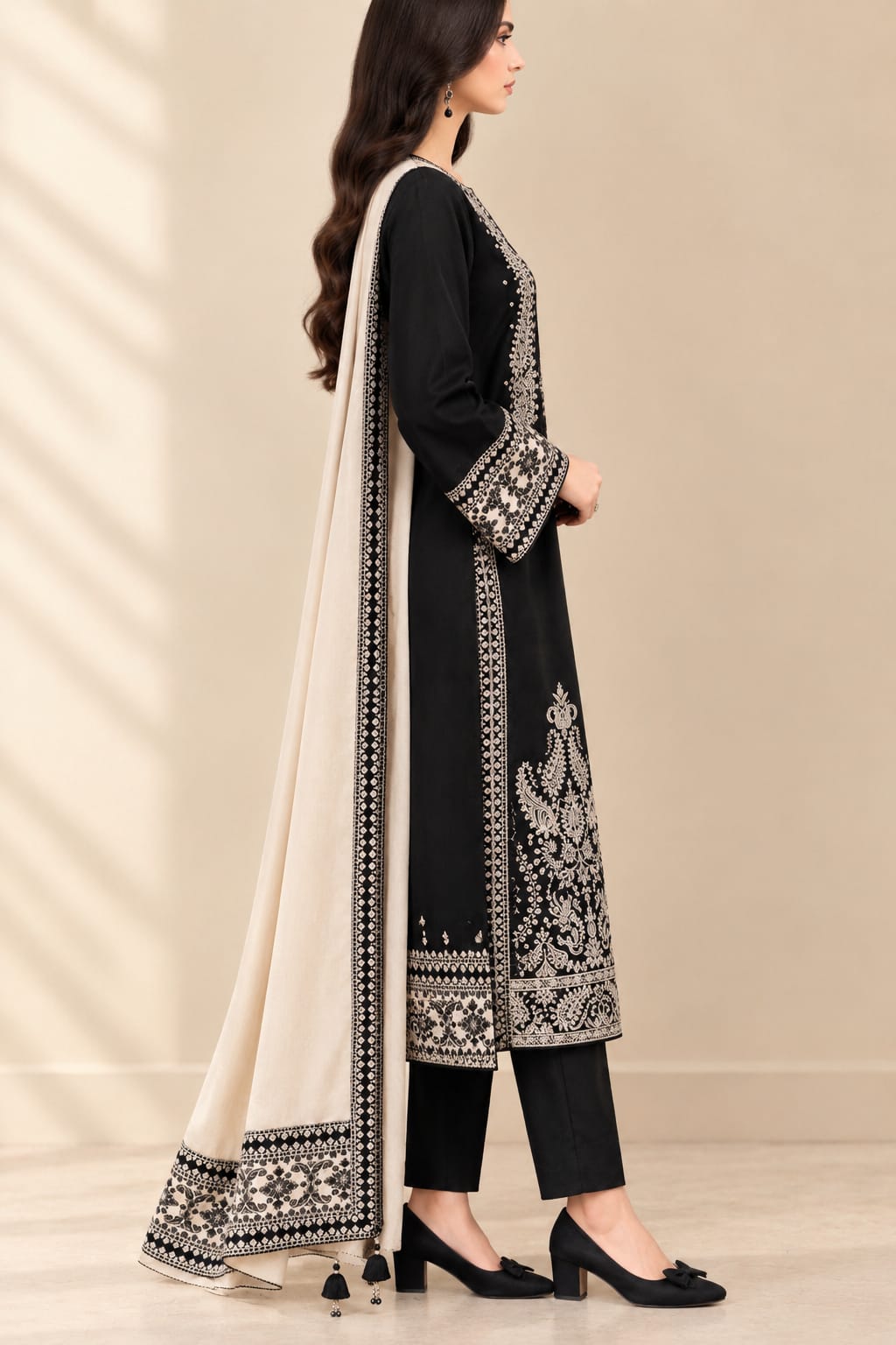 3 piece Swiss Lawn Unstitched Suit